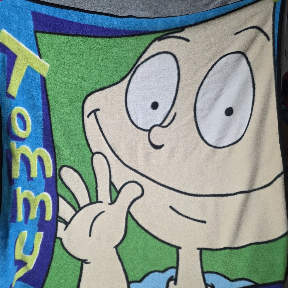 Vintage Tommy Pickles Blanket Rugrats Throw